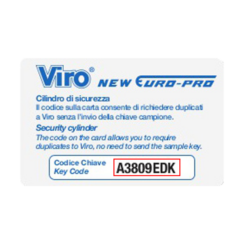 Pre-Cut Viro Dimple Key-VIRO-VIRO SpA-Dimple Key, Keys, Residential, Type_Viro Keys, Viro Keys-Keyline Store-Automotive Industry-Keyline USA-Locksmith-Automotive Dealers